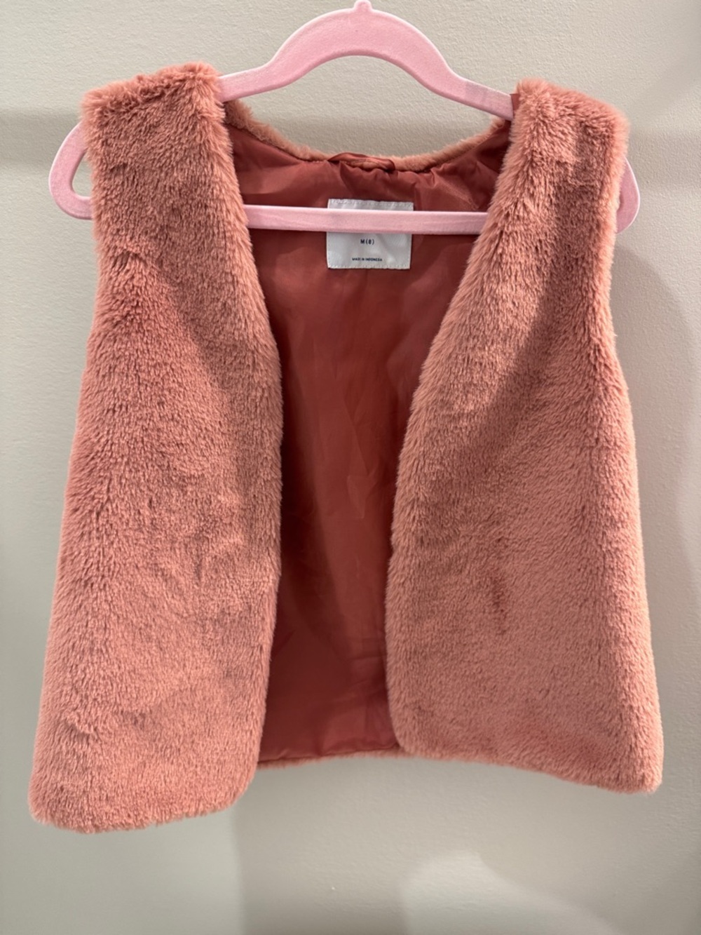 Old Navy Pink Faux Fur Girls Vest